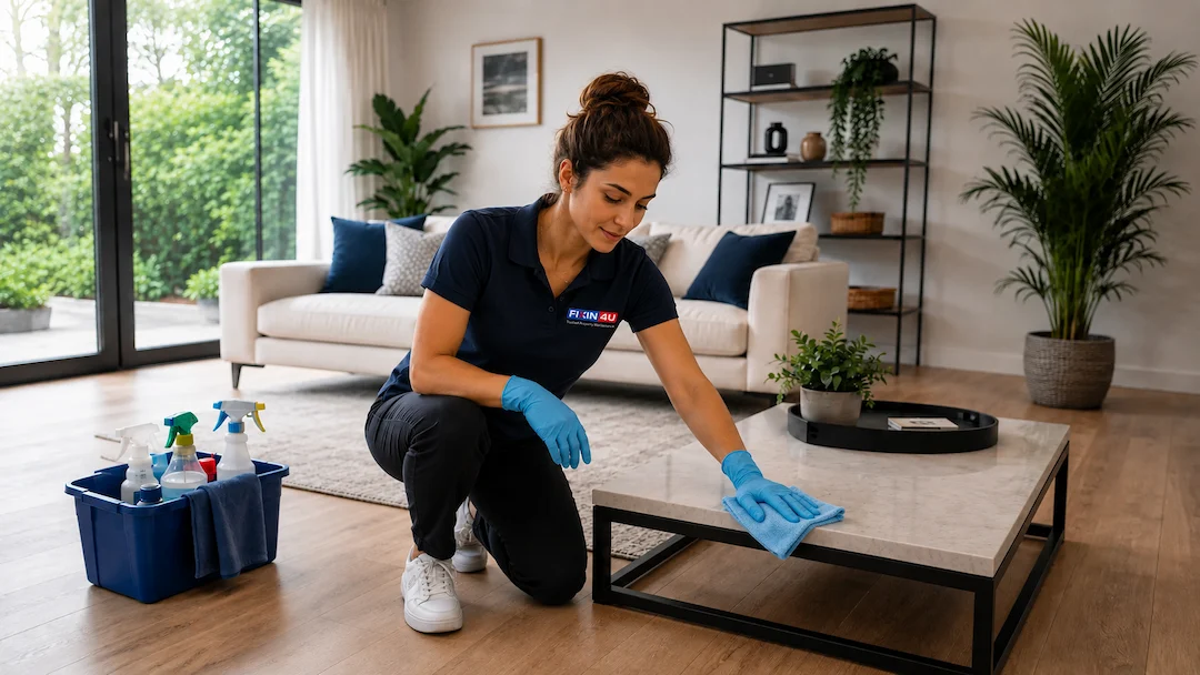 Cleaning equipment representing Fixin4u cleaning services